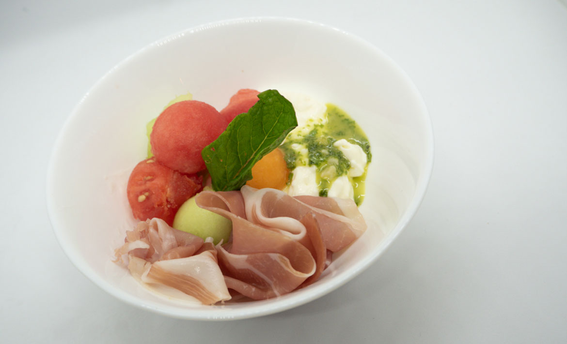 Melon caprese salad 